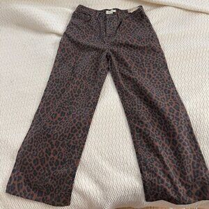 Madewell leopard jeans